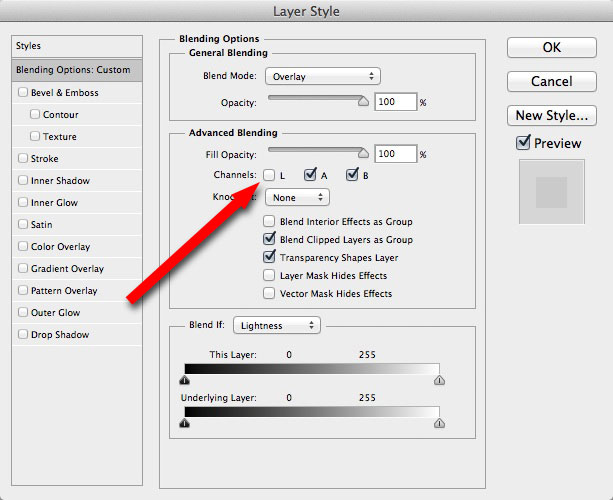 Advanced Blending Options