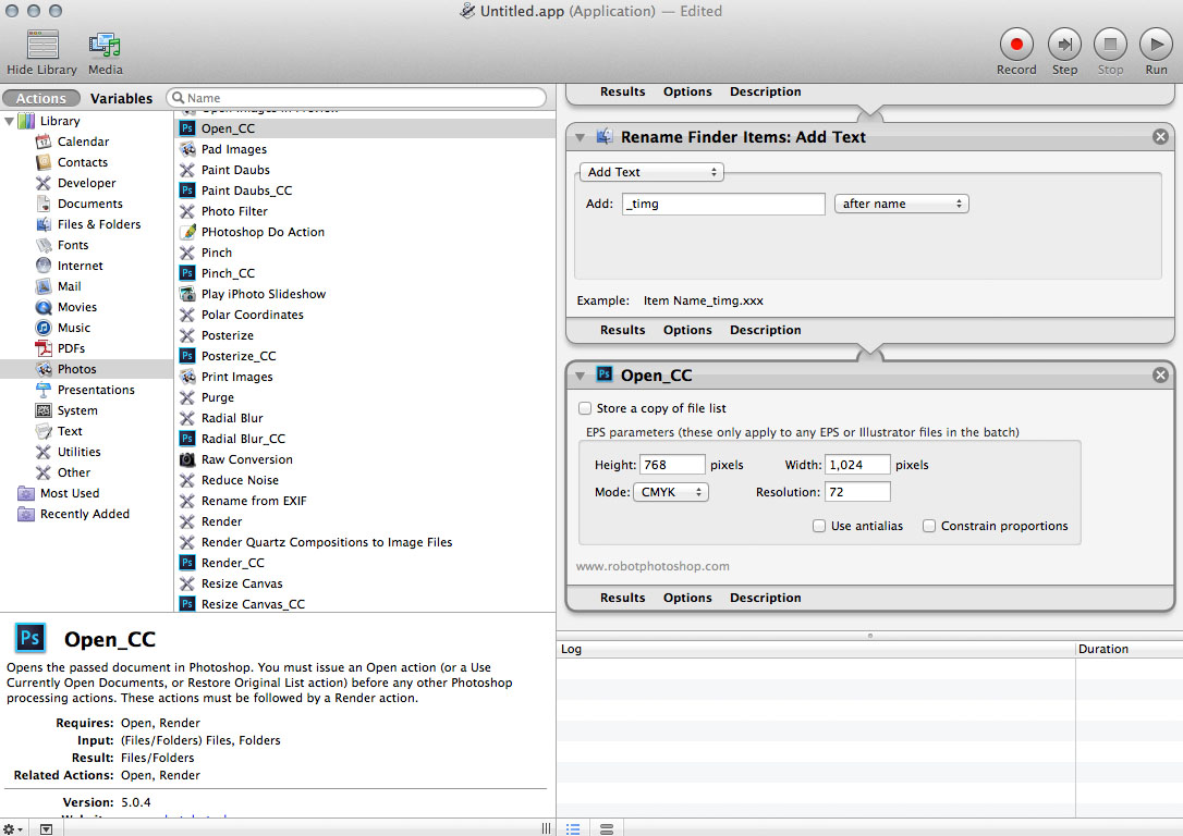 automator mac rename file by text