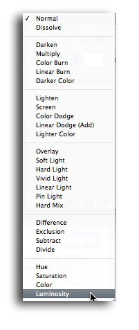 Luminosity Blend Mode