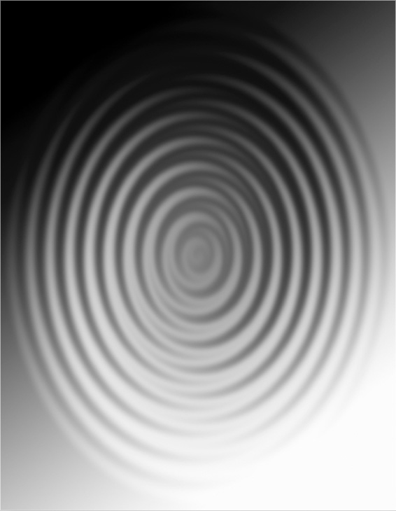 Zig-Zag filter applied to create the ripple effect